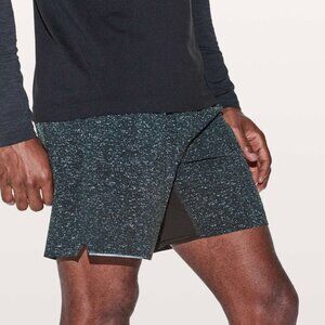 Lululemon Surge Short *Linerless 7" in Mix Match Asphalt Grey Black size Medium